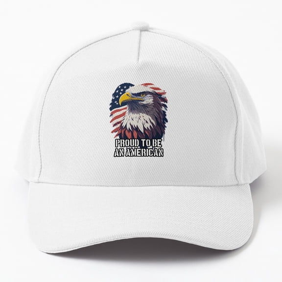 Jahat Proud To Be An American, Usa Eagle With Flag Cap Baseball Cap, Hats For Men, Gift For Him