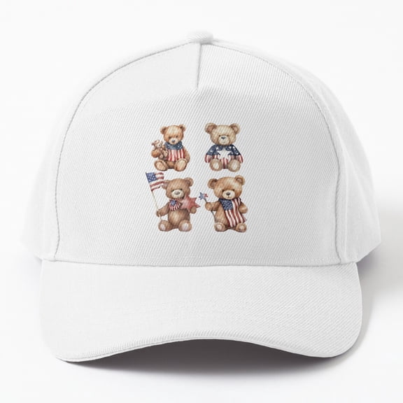 Jahat Teddy Bears United: A Patriotic Celebration In Plush. Cap Hats For Men, Gift For Him