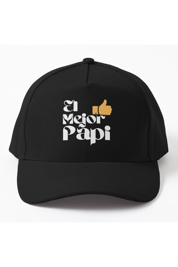 The Best Daddy. Thumbs Up. (Spanish). Cap, Hats For Men, Gift For Him
