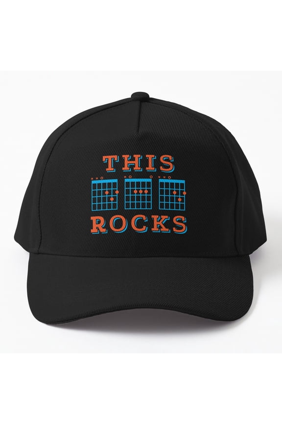 This Dad Rocks Guitar Dad Chords Tab Cap, Hats For Men, Gift For Him