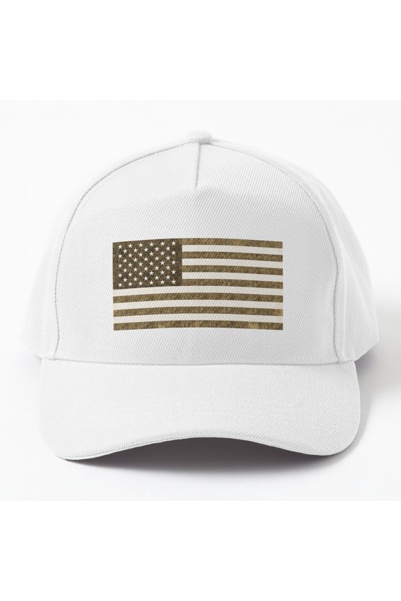 Vintage American Flag Sepia Cap Hats For Men, Gift For Him