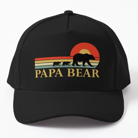 Jahat Vintage Retro Papa Bear, Father'S Day Gift, Gifts For Dad, Dad Cap, Hats For Men, Gift For Him