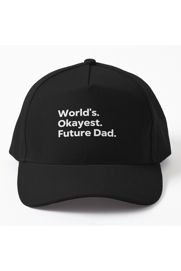 World'S Okayest Future Dad Cap, Hats For Men, Gift For Him