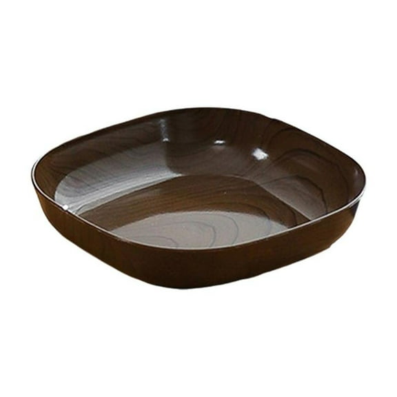 Jahhsay® Kitchen Wood Grain Plastic Square Plate Flower Pot Tray Cup Pad Coaster Pl T7C4