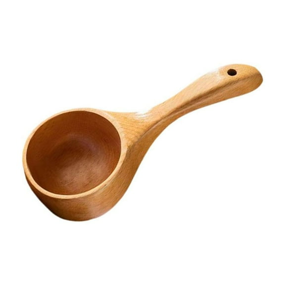 Jahhsay® Wooden Spoon Korean Household Soup Spoon Large Diameter Handle H0V2 Short L0D9