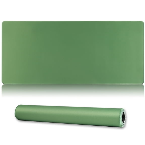 Jahosin Large Gaming Mouse Pad with Stitched Edges,[35.4x15.7In] Extended Mouse Pad with Non-Slip Natural Rubber Base for Gamer/Desktop/Office/Home 90x40 OlivegreenJW