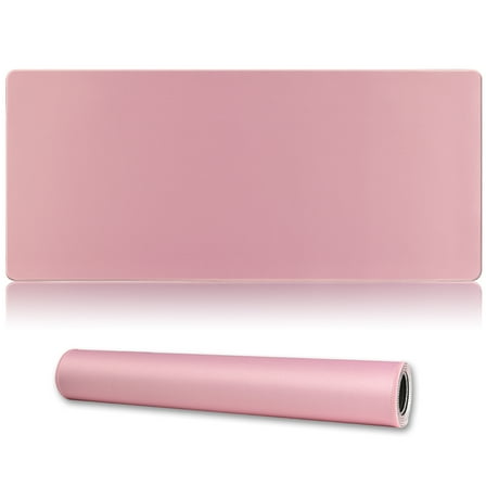 Jahosin Large Gaming Mouse Pad with Stitched Edges,[35.4x15.7In] Extended Mouse Pad with Non-Slip Natural Rubber Base for Gamer/Desktop/Office/Home 90x40 PinkJW
