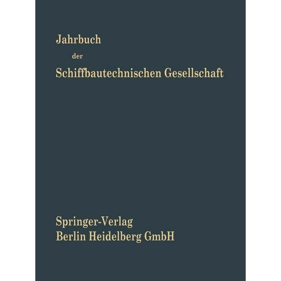 Jahrbuch Der Schiffbautechnischen Gesellschaft, (Paperback)