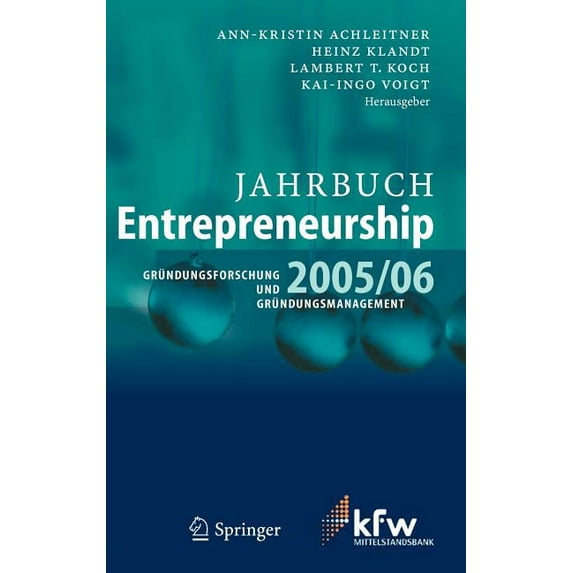 Jahrbuch Entrepreneurship 2005/06: Gründungsforschung Und Gründungsmanagement, (Hardcover)