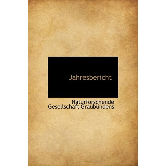 Jahresbericht (Hardcover)