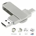 thumbnail image 1 of KingFurt 1TB USB 3.0 Flash Drive Memory Stick Type C OTG Thumb, 1 of 5