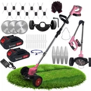 KingFurt 21V 650W Electric Weed Eater Lawn Edger Cordless Grass String Trimmer Cutter