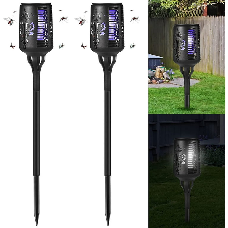 Jahy2Tech 2Pack Solar Powered Bug Zapper Outdoor Mosquito Killer 
