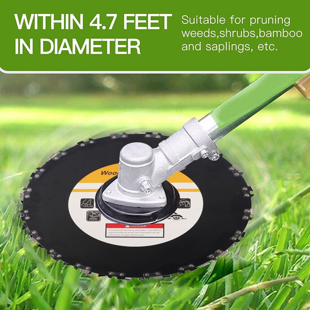 Jahy2Tech 2X 9" Chainsaw Tooth Brush Blades For Bush Cutter Weed Eater