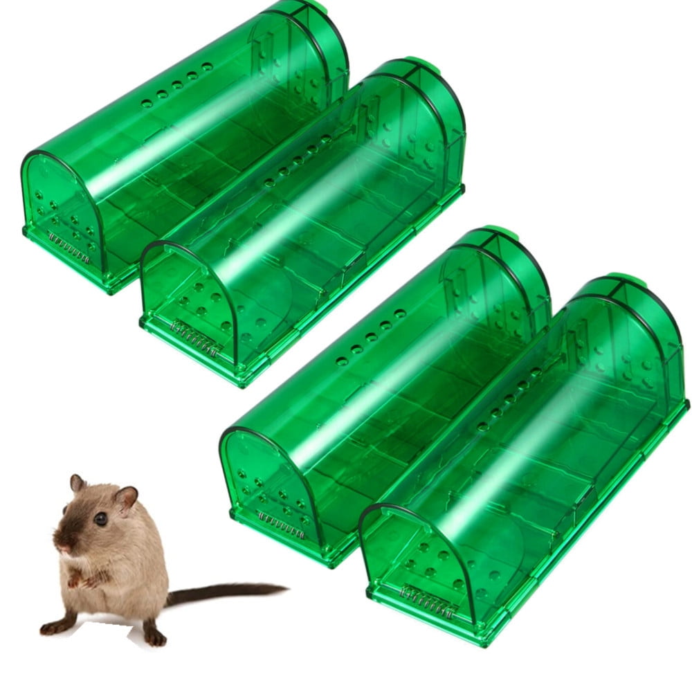 Jahy2Tech Humane Mouse Traps Indoor for Home Live Mouse Trap for House Rat Traps  Indoor Outdoor Live Catch No Kill for Small Rodent Voles Hamsters Moles  (2Pack) 