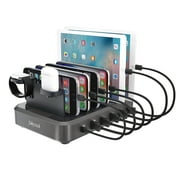 Jahy2Tech 6 Multi Port USB Charger Charging Station Desktop Travel For iPhone Android