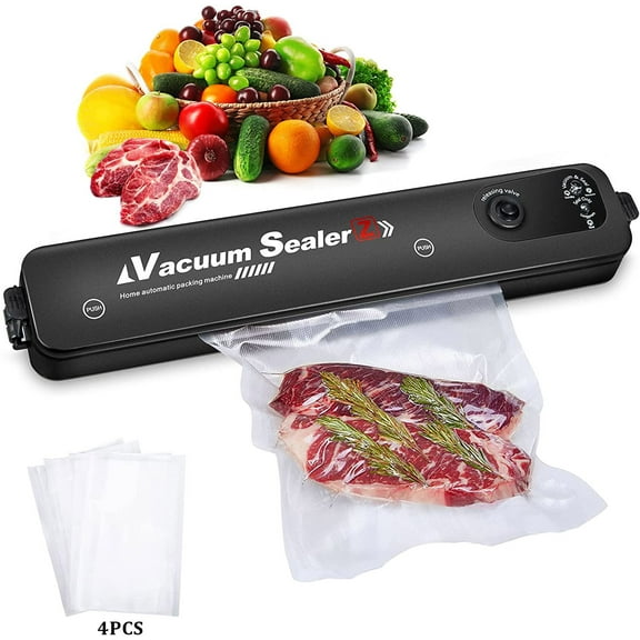 Jahy2Tech Automatic Electric Plug Design Vacuum Sealer with Textured Bags Food Preservation US Seller