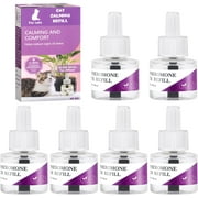 KingFurt Cat Calming Diffuser Refills 6 Pack Cat Pheromones Calming Diffuser Refill Plug in