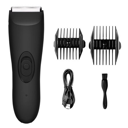 Jahy2Tech Electric Groin Hair Trimmer for Men Ball Shaver Body Groomer Razor Waterproof