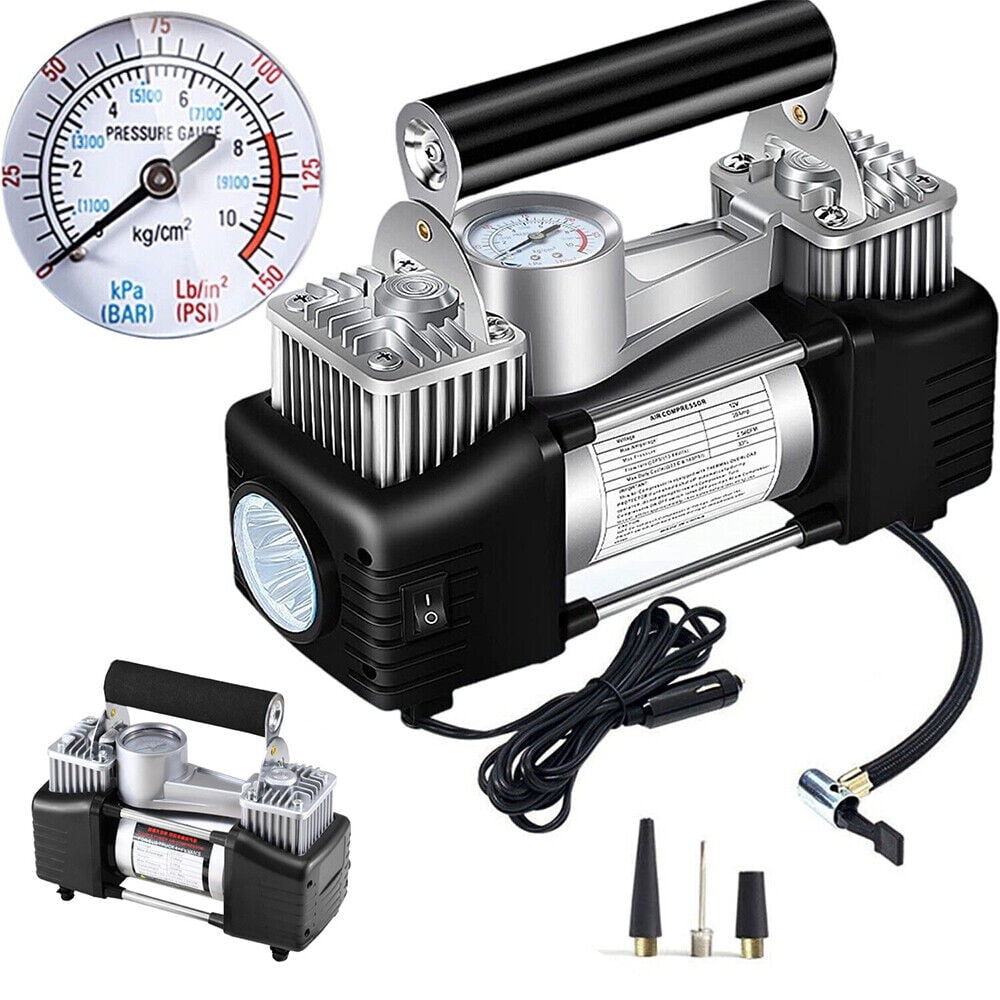 Jahy2Tech Heavy Duty Portable Air Compressor Car Tire Inflator Electric Pump Auto 12V