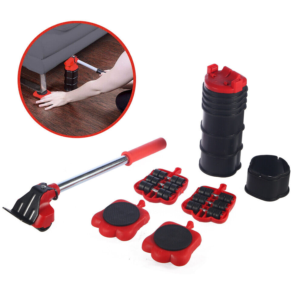 Jahy2Tech Heavy duty Furniture Lifter kit Moving Wheels Slider Mover