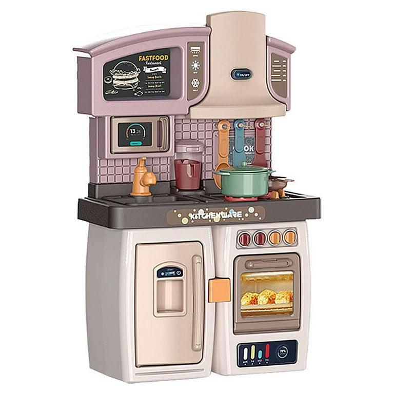 Onemayship in Mini Kitchen Playset with Stove and BBQ, Pretend