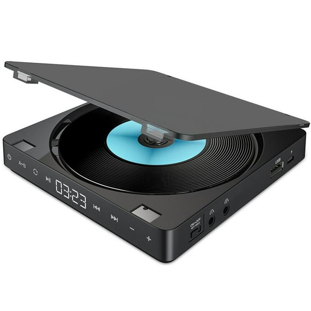 Jahy2Tech Portable Rechargeable CD MP3 CD Player Car CD w/Two Headphone