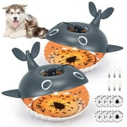 Jahy2Tech Shark Flea Trap with Light with 8 Refill Discs Indoor Flea Killer for Home Safe for Kids & Pets
