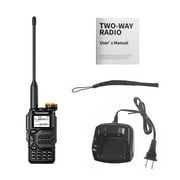 Jahy2Tech VHF UHF Dual-Band Walkie Talkie, 200 Memory Channels, FM Radio, Flashlight, Rechargeable - Quansheng K5