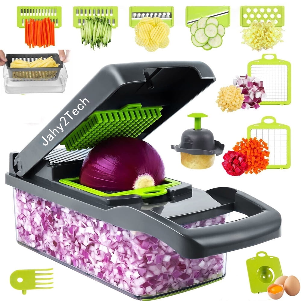 Jahy2Tech Vegetable Chopper, Onion Chopper, Veggie Cutter Garlic