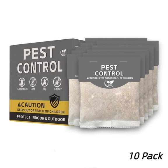 JahyElec 10-Pack Pest Control Pouches, Natural Peppermint Oil Deterrent for Indoor & Outdoor Use Safe for Home Kitchen Garage & Garden