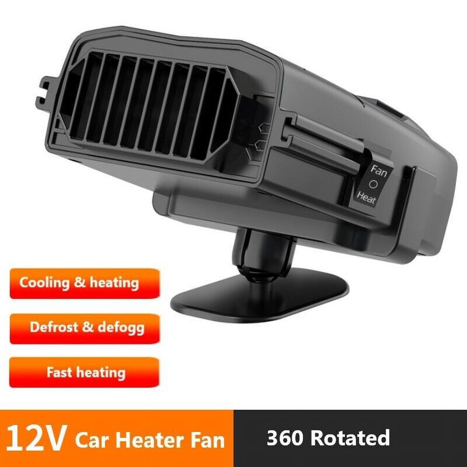 JahyElec 12V DC Portable Electric Car Heater 150W Fast Heating Fan