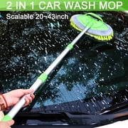 JahyElec Car Wash Brush Extendable Pole Revolving Care Washing Brush Sponge Cleaning