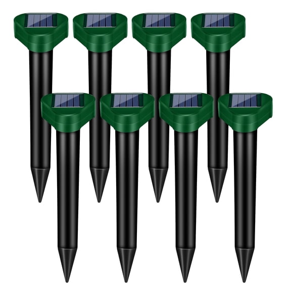 JahyElec Mole Repellent Solar Powered,8 Pack Ultrasonic Gopher Repellent Snake Repellent for Yard Lawn Garden Waterproof