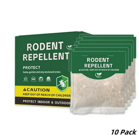 JahyElec Mouse Repellent Pouches, 10 pack Plant Essential Oil Sachet Repel Mice from Nesting & Freshen Air in Car/RV/Boat/Garage/Shed/Cabin