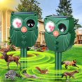 thumbnail image 1 of JahyElec Solar Animal Repeller,2 Pack Ultrasonic Cat Repellent Outdoor with Motion Sensor Waterproof Deer Deterrent with LED Flash Light Deterrent Raccoons Skunks, 1 of 6