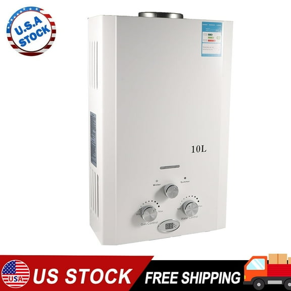 JLLOM Tankless Water Heater: Enjoy Instant Hot Showers with Natural Gas - 10L Capacity