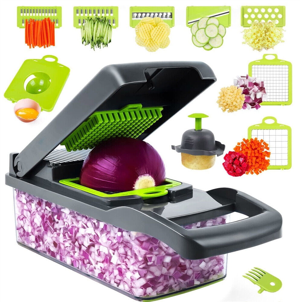 Dreams of Paradise French Fry Cutter, Food Dicer Chop Box, Professional Homestyle Vegetable Chopper and Apple Dicer