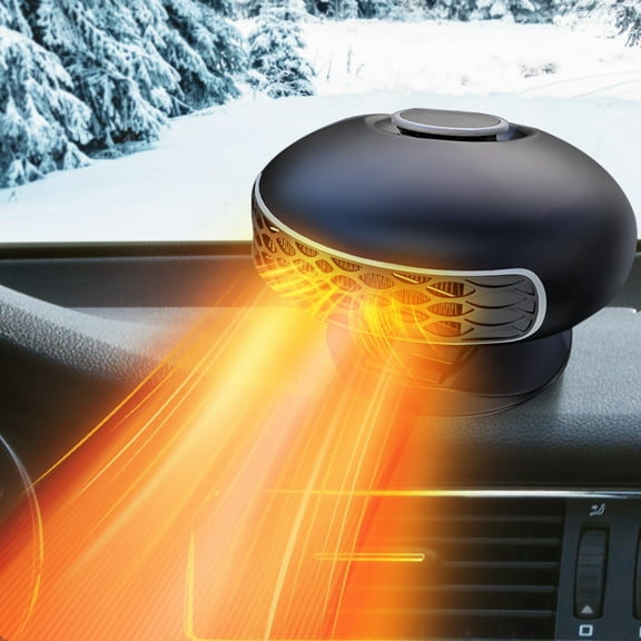 JahyShow 2 in 1 Car Heater, 12V 150W Fast Heating Portable Auto Heater Heating & Cooling Fan 360 Rotatable Windshield Defrost Defogger