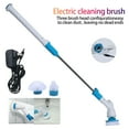 thumbnail image 1 of JahyShow Adjustable Hurricane Electric Bathroom Spin Scrubber W/3 Replaceable Brush Heads, 1 of 8
