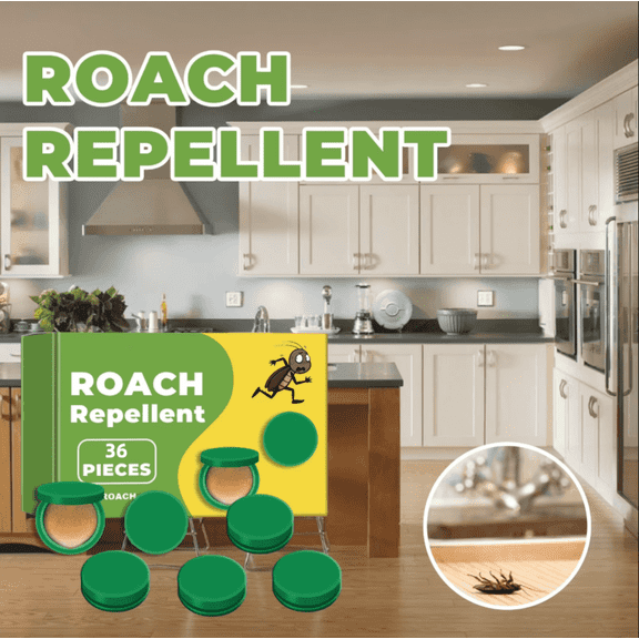 JahyShow Cockroach Bait Station, 36 Pcs Indoor Pest Control, Long-Lasting Non-Toxic Roach Killer Trap for Home and Kitchen
