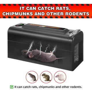 KingFurt Electric Rat Trap with 2000V Humane Shock Chamber Mouse Killer  Zapper for Homes Outdoor Indoor, Mice Chipmunks Squirrels 