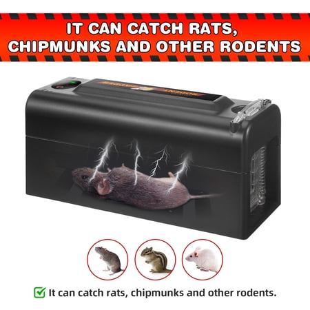 JahyShow Electric Rat Zapper Trap,2000V Shock for Effective Rat Catching - Keep Your Home Rodent-Free
