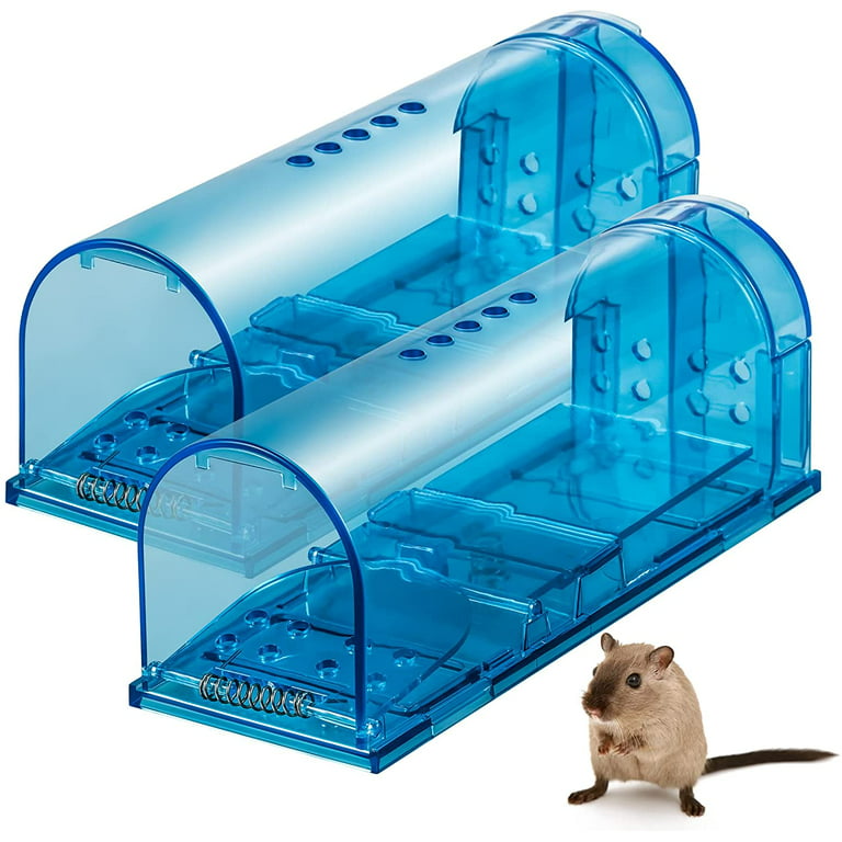 1/2 Pcs Reusable Mouse Trap No Kill Rats Cage Mousetrap Smart