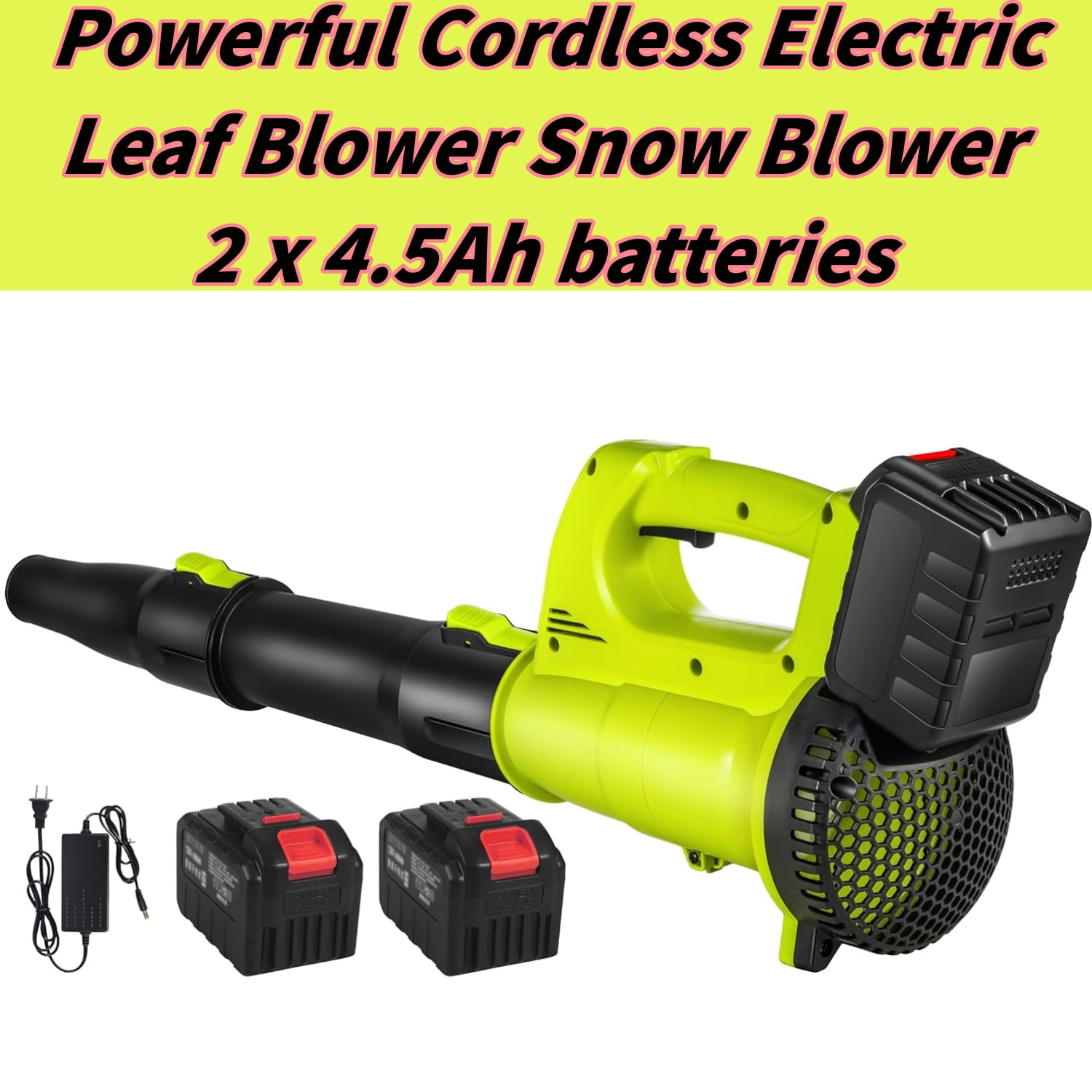 JahyShow Cordless Leaf Blower Battery Operated: 20V Electric Mini