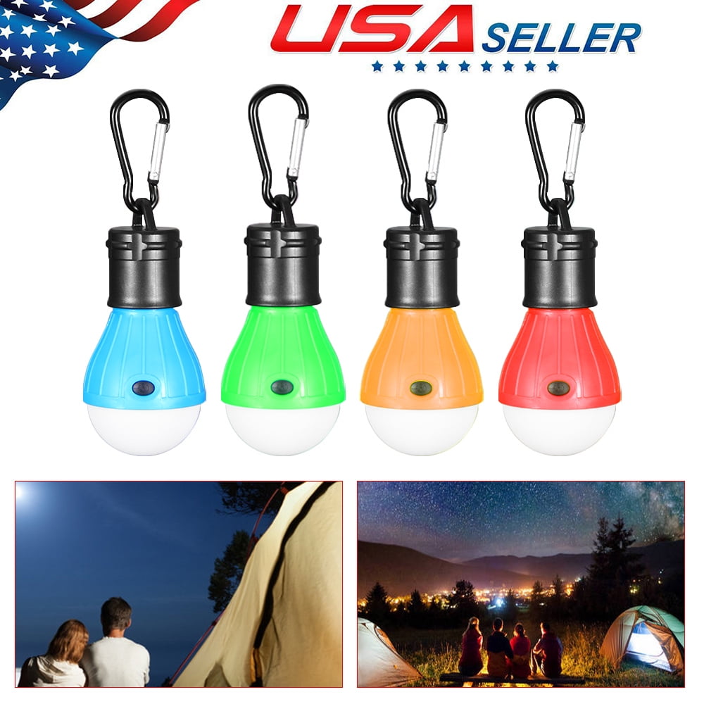 4-Pack Camping Lanterns With Clip Hooks - 3 Mode LED Battery Lights, Waterproof Emergency Tent Lights For Outdoor Adventures