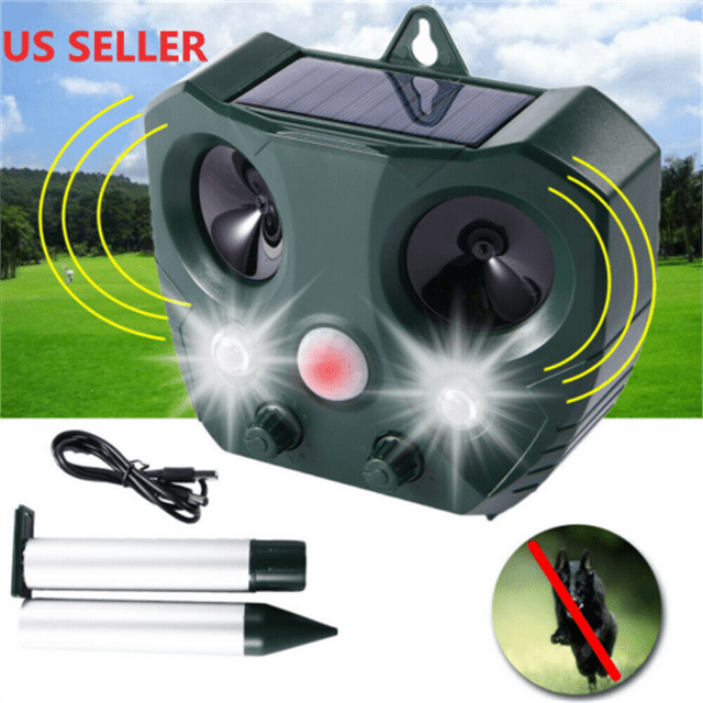 JahyShow Ultrasonic animal and insect repellent with motion sensor and ...