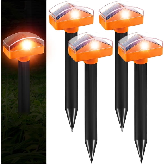 Jahyshow 2-in-1 Mole Repellent - Solar Powered and Ultrasonic - Get Rid of Moles, Gophers, and Snakes in Your Yard - Waterproof and Reliable (4-Pack)