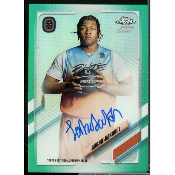 Jahzare Jackson 2021-22 Topps Chrome Overtime Elite Auto Aqua Refractors #CAJJ2
