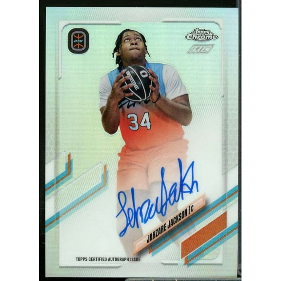 Jahzare Jackson Rookie 2021-22 Topps Chrome Overtime Elite Autographs #CAJJ1